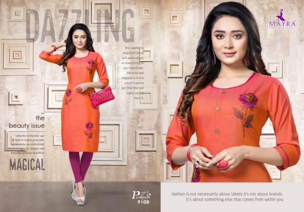 Mayra Pankhudi 2 Fancy Silk Embroidery Kurti Collection